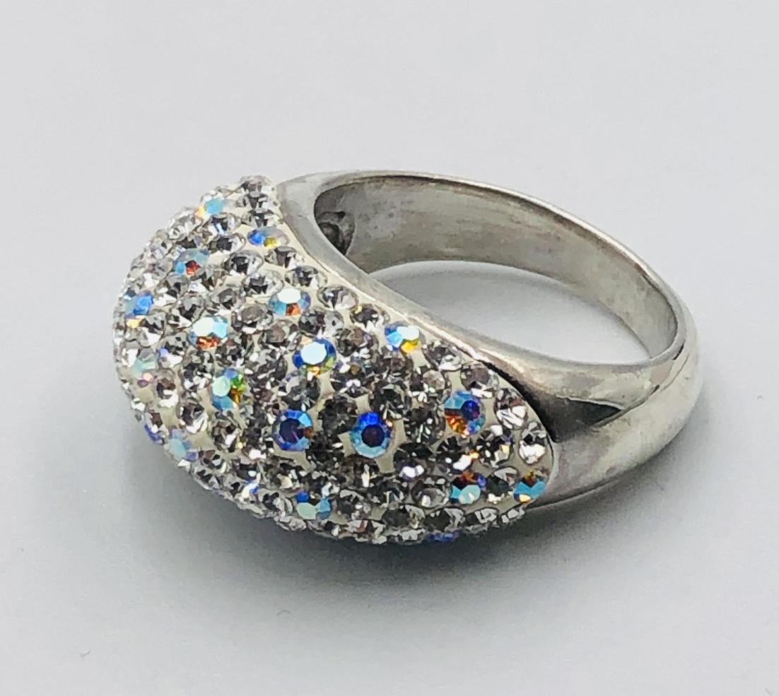 Серебряное кольцо с стеклом (33379030)  1
