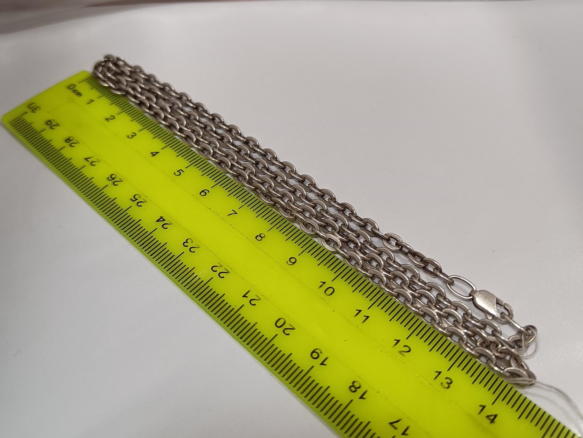 Серебряная цепь с плетением ролло (33194894) 1