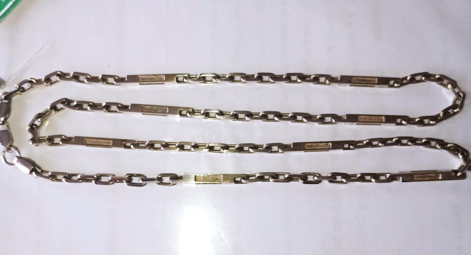 Серебряная цепь с плетением Якорное (28538349) 1