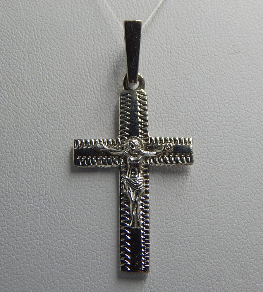 Срібний підвіс-хрест (32414458) 0