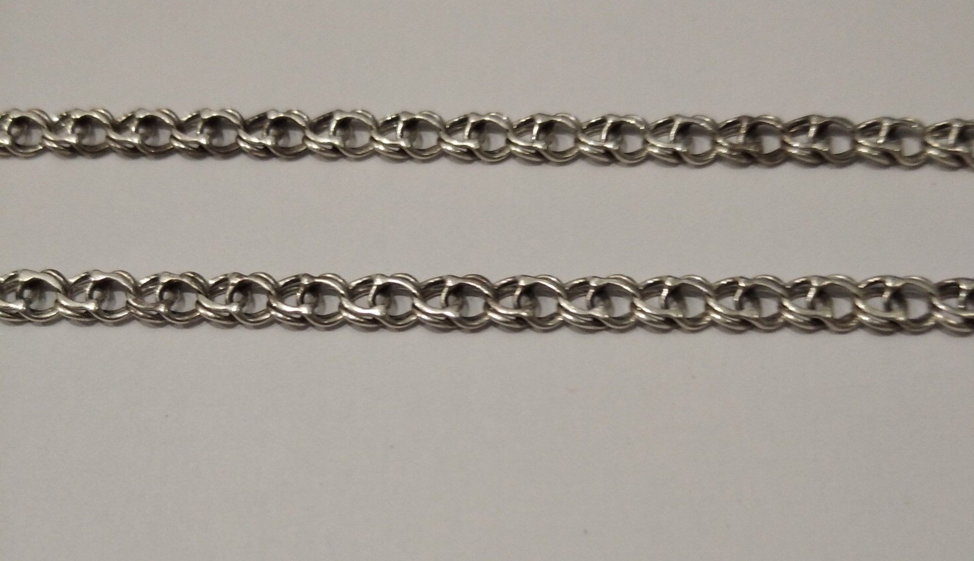 Серебряная цепь с плетением Бисмарк (32729962) 1