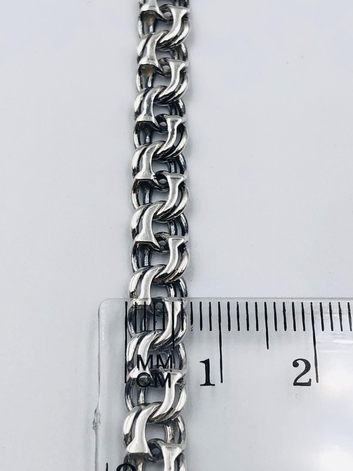 Серебряная цепь с плетением Бисмарк (33720445) 2