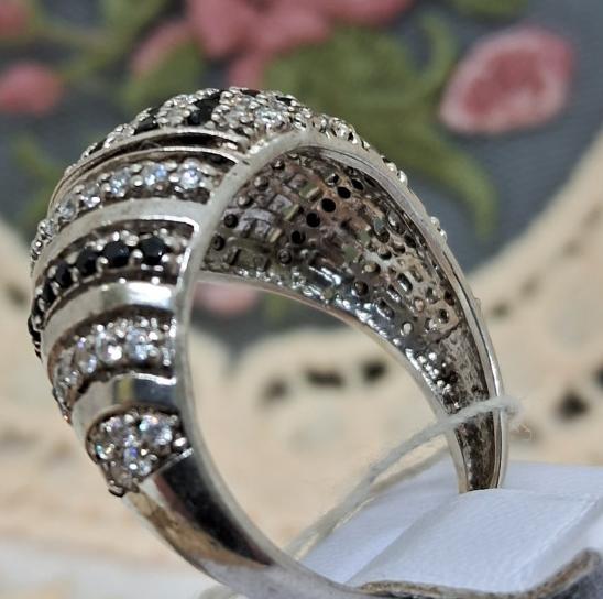 Серебряное кольцо с цирконием (32740935) 2