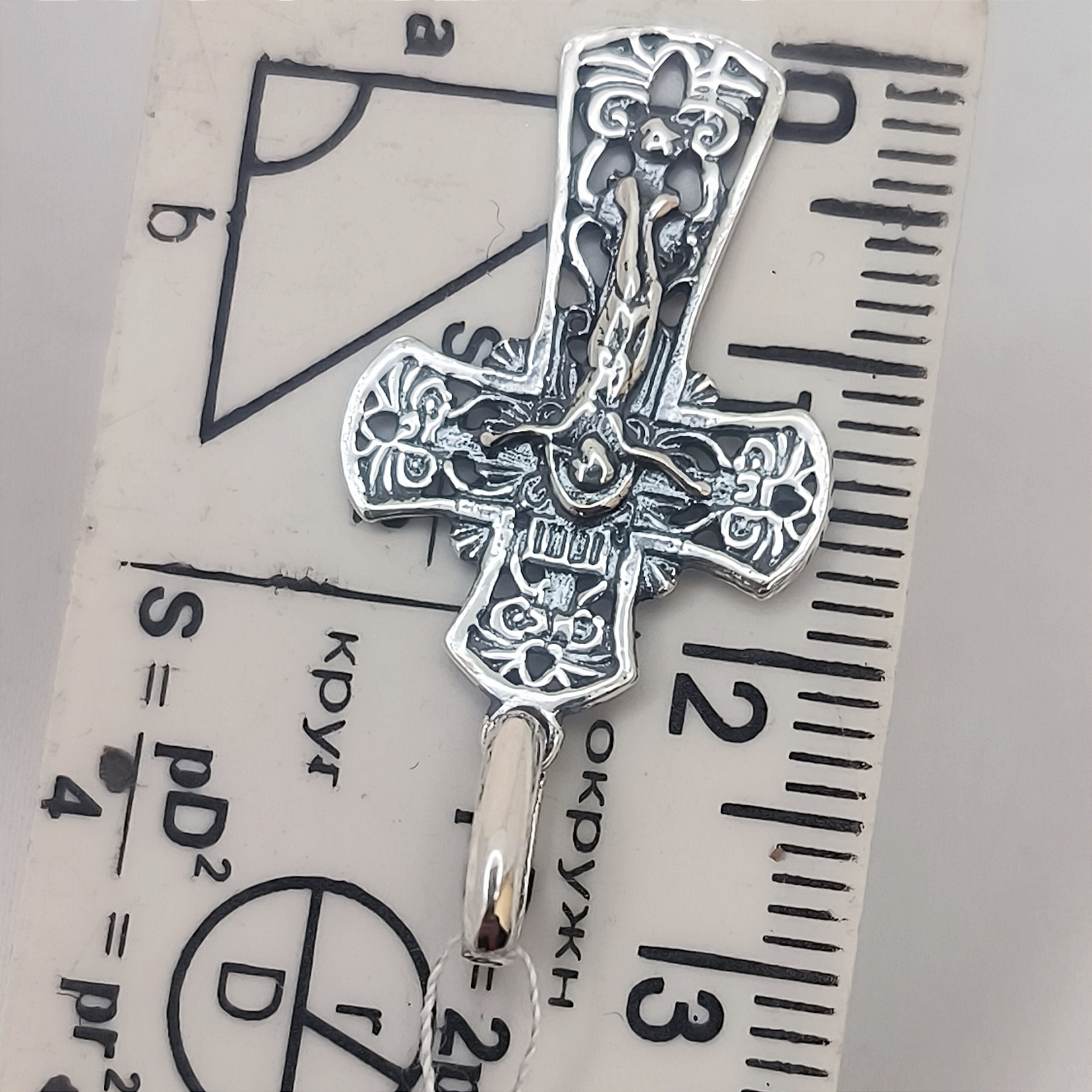 Срібний підвіс-хрест (33470161) 3