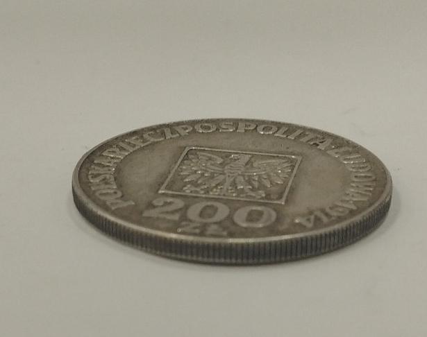 Серебряная монета 200 злотых 1974 Польша (33022347) 3