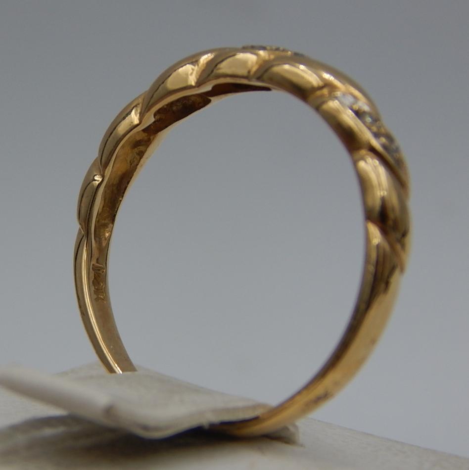 Кольцо из красного золота с бриллиантом (-ми) (28660606) 4