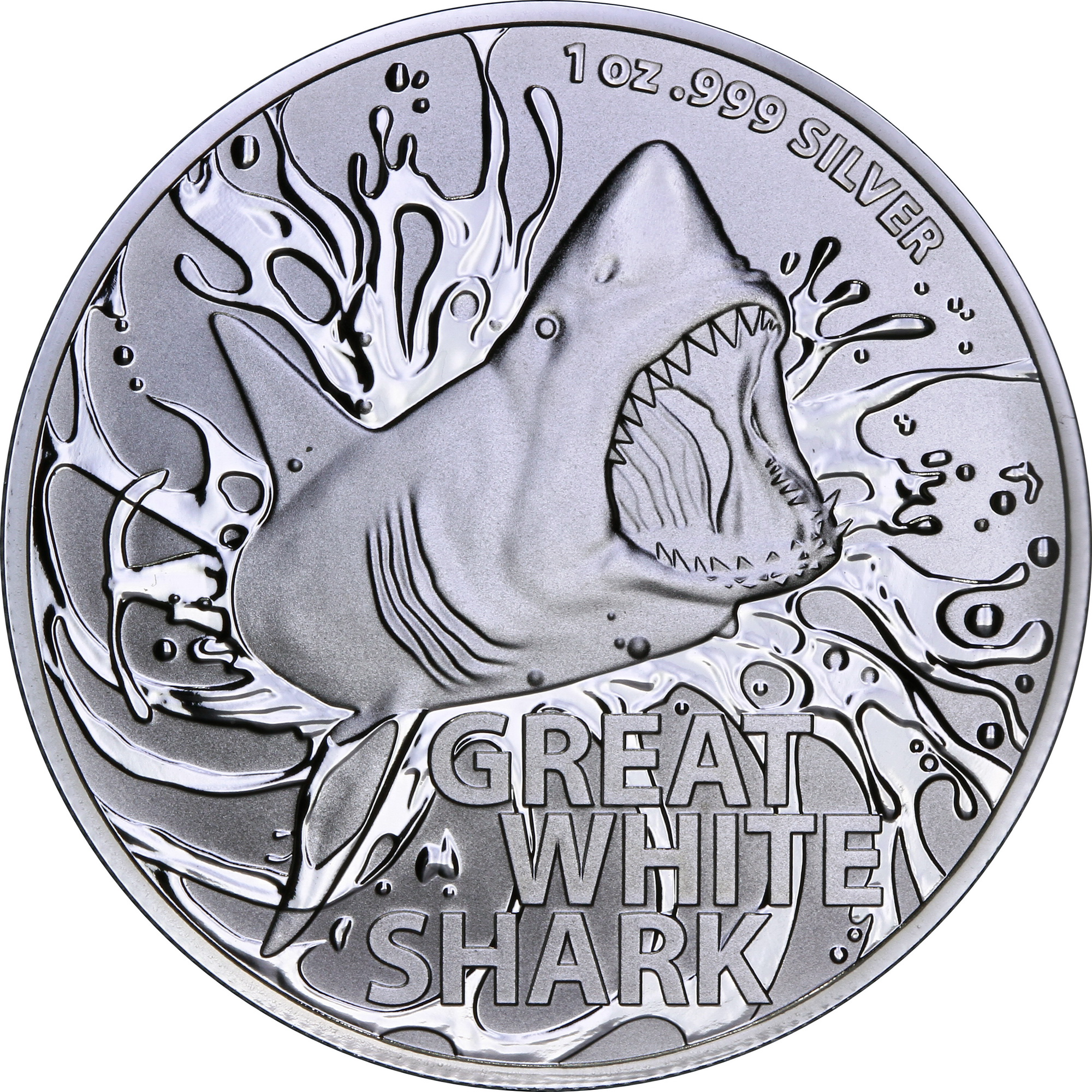 Серебряная монета 1oz Большая Белая Акула 1 доллар 2021 Австралия (29127907) 0