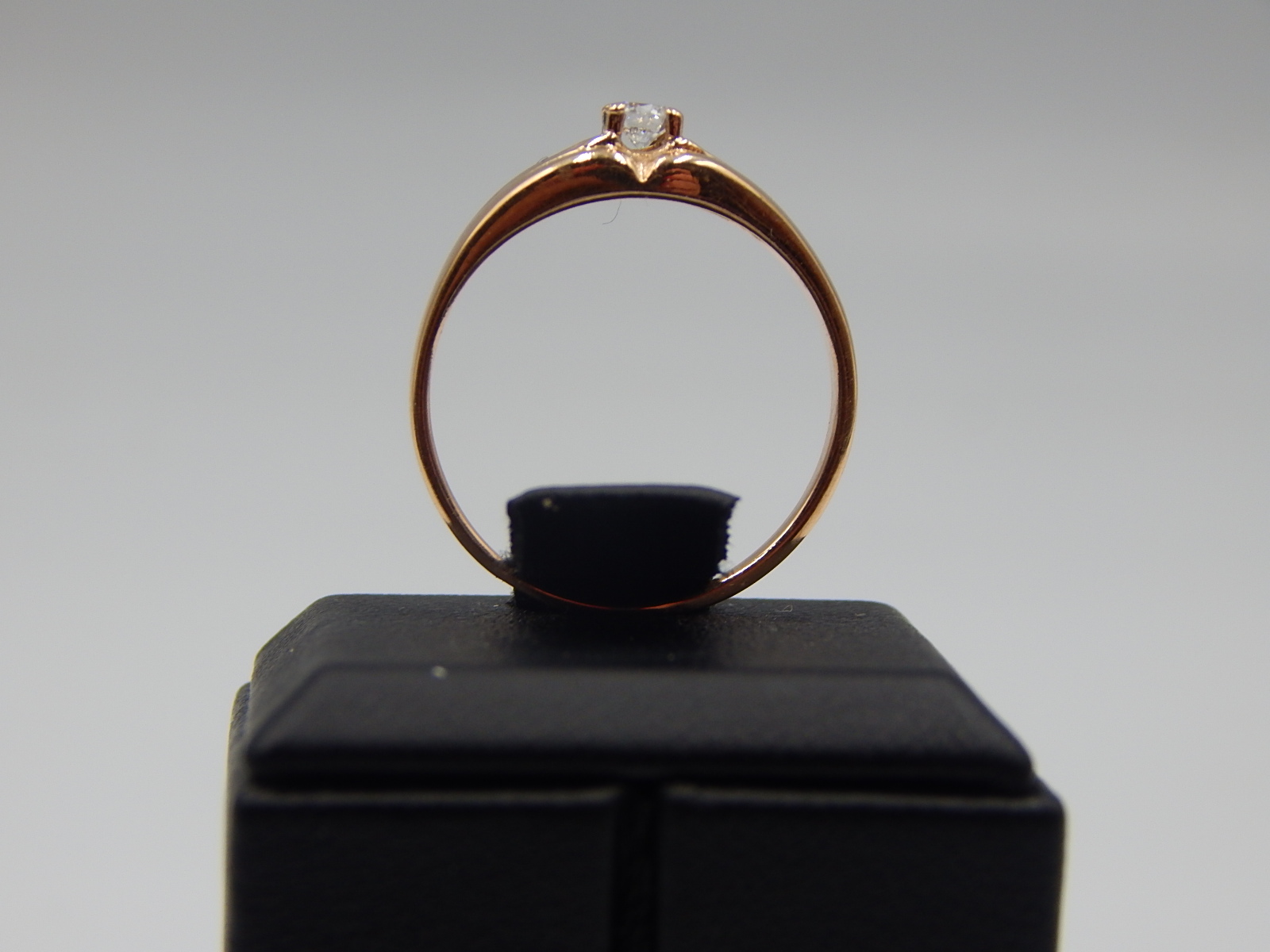 Кольцо из красного и белого золота с бриллиантом (-ми) (31541099) 3