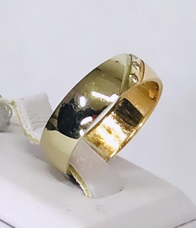 Обручальное кольцо из красного и белого золота с цирконием (29957545) 2