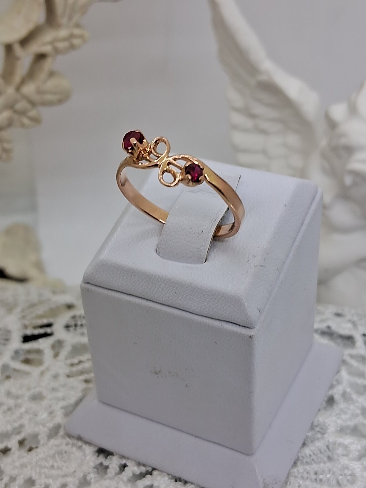 Кольцо из красного золота с корундом (32888658) 2