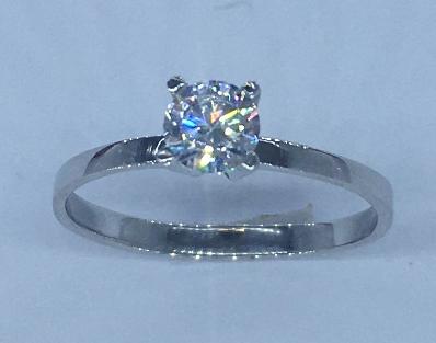 Серебряное кольцо с цирконием (30513975) 0