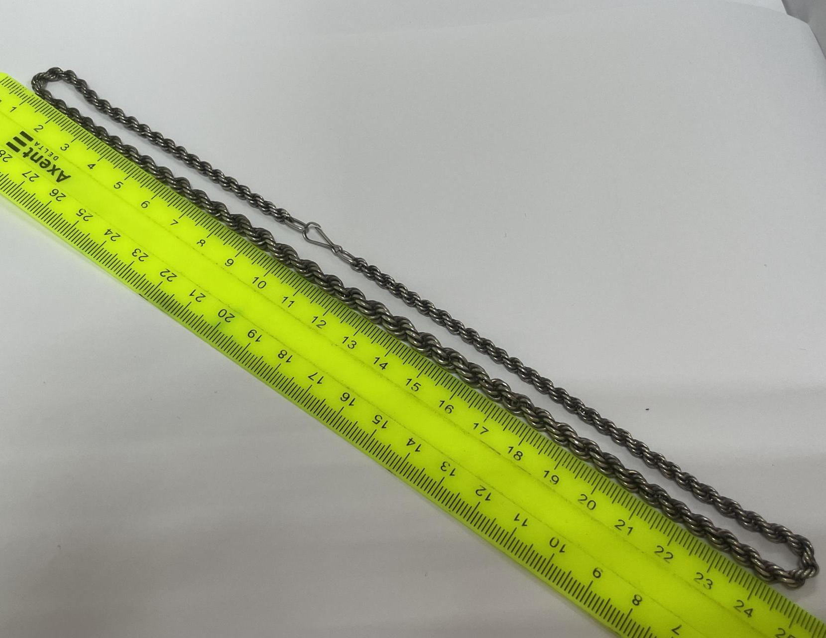 Срібний ланцюг з плетінням Мотузочок (33632283) 1
