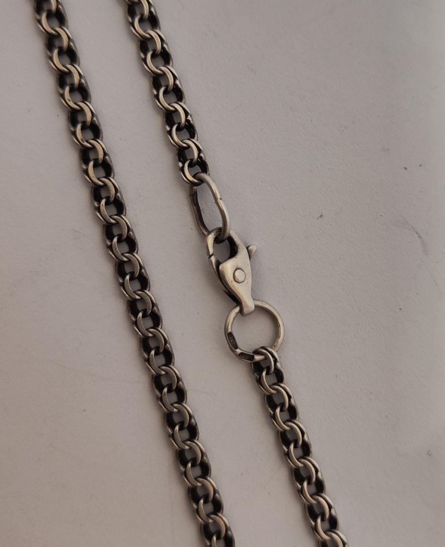 Серебряная цепь с плетением Бисмарк (33723827) 2
