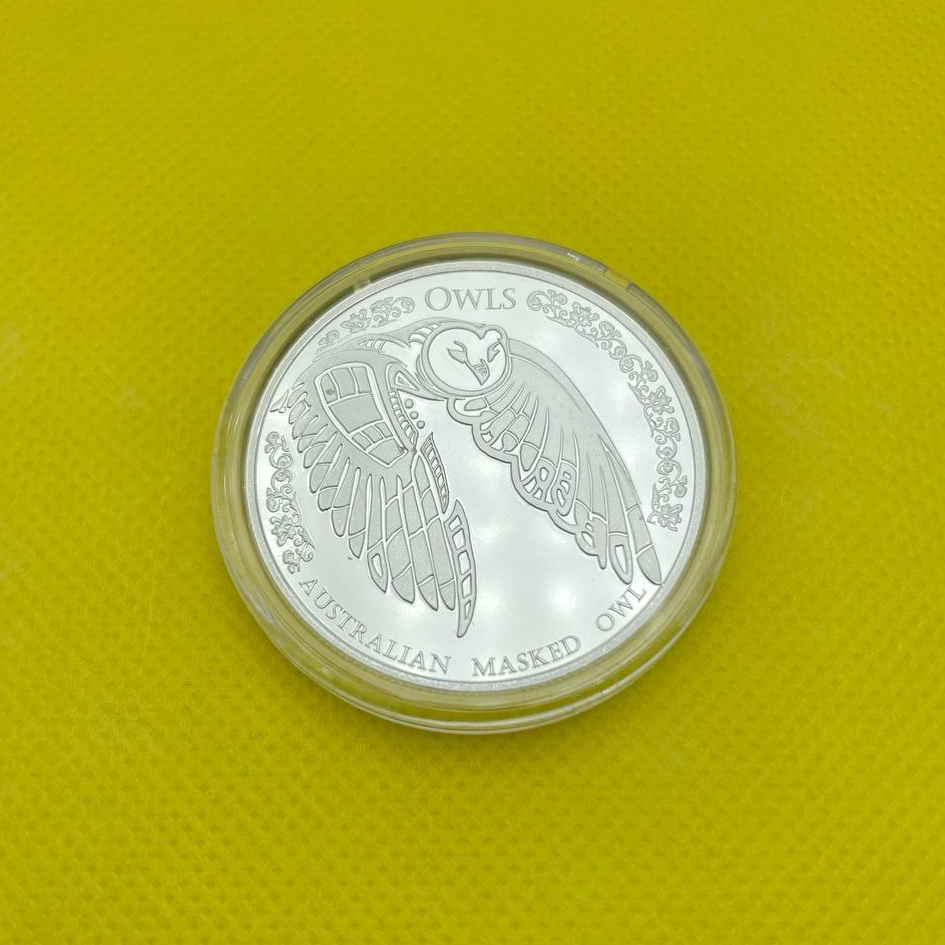 Серебряная монета 1oz Совы: Австралийские Маски 5 долларов 2022 Токелау (29244009) 10