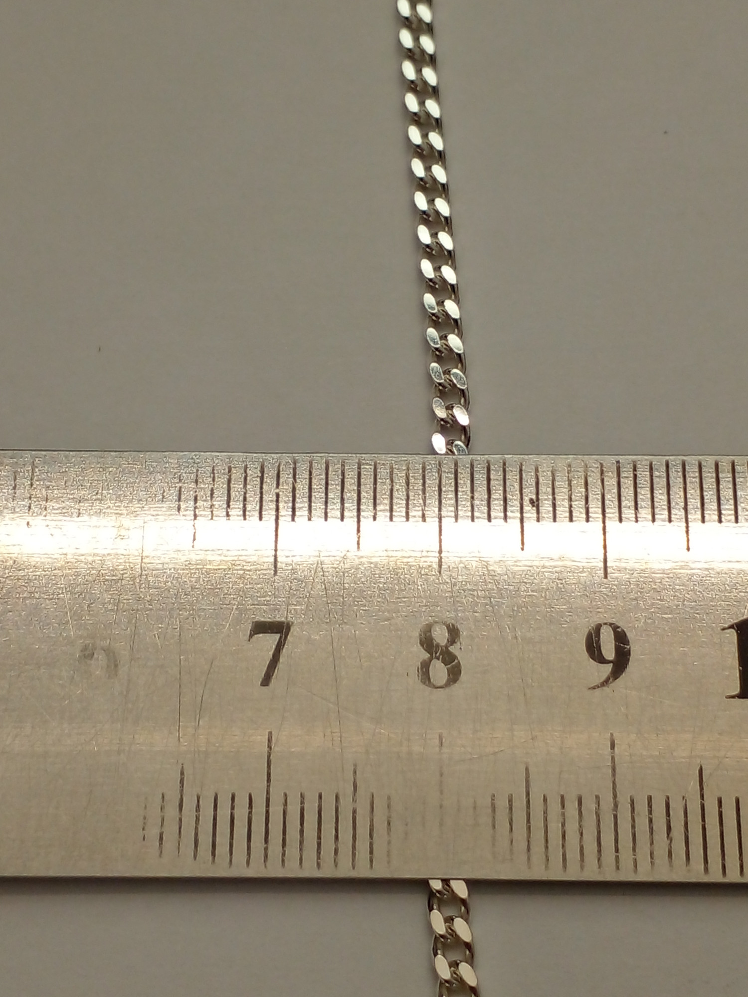 Срібний ланцюг з плетінням панцирне (31060201) 2