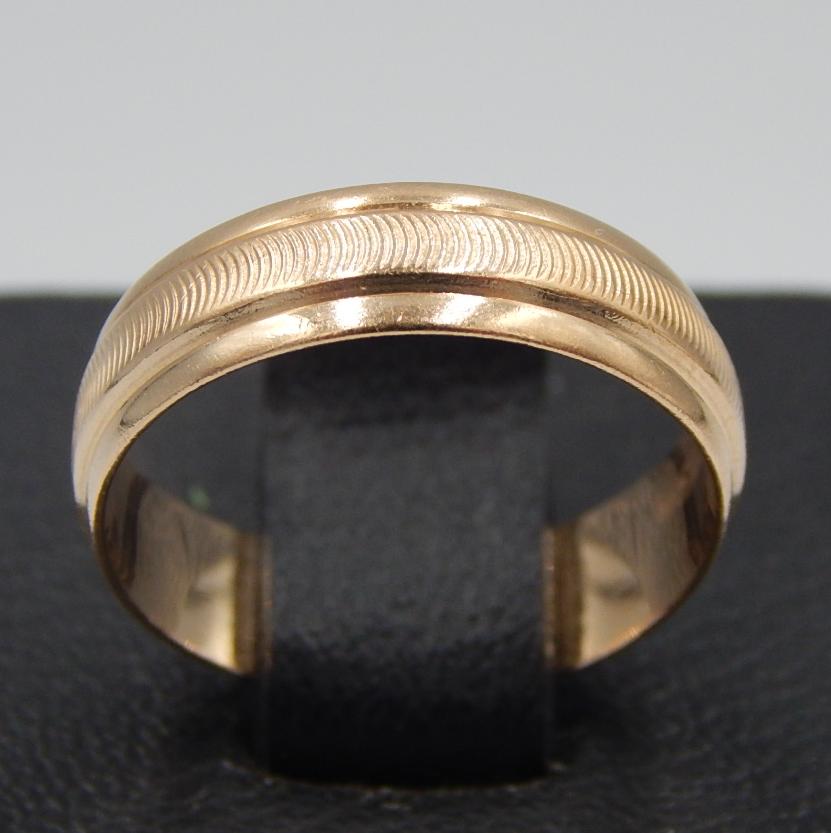Обручальное кольцо из красного золота (30217484) 1