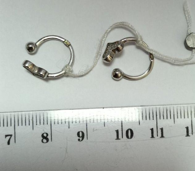 Срібні сережки з цирконієм (30872266) 2