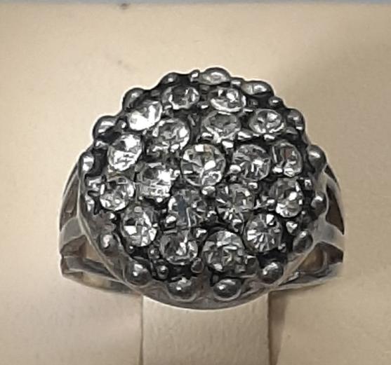 Серебряное кольцо с цирконием (15243592) 0