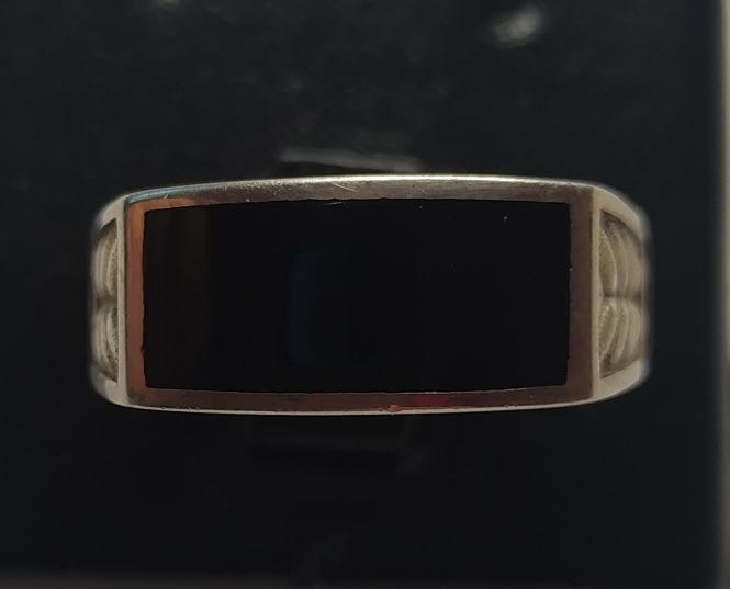 Серебряный перстень с эмалью (29439834) 2