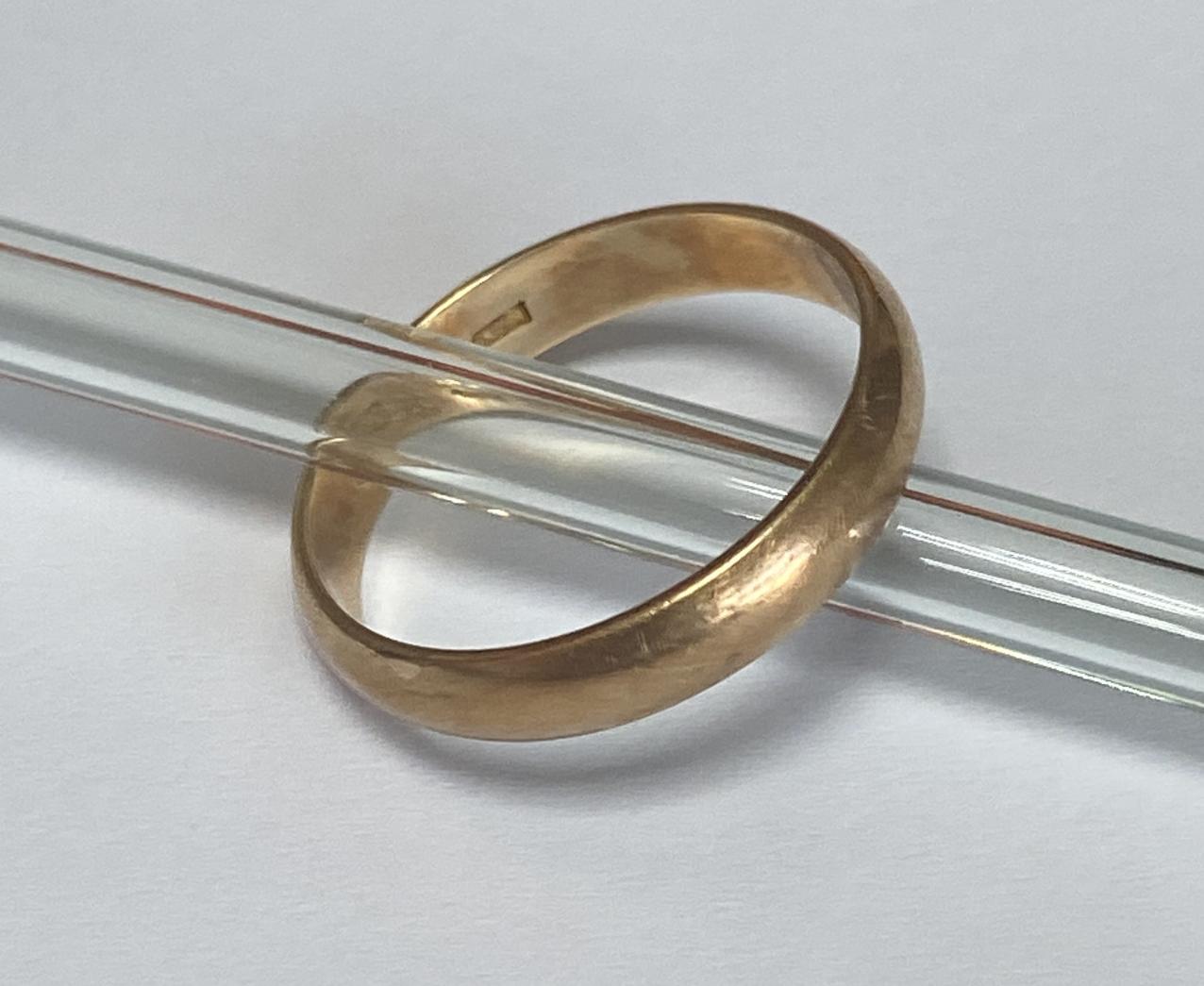 Обручальное кольцо из красного золота (33745013)  0