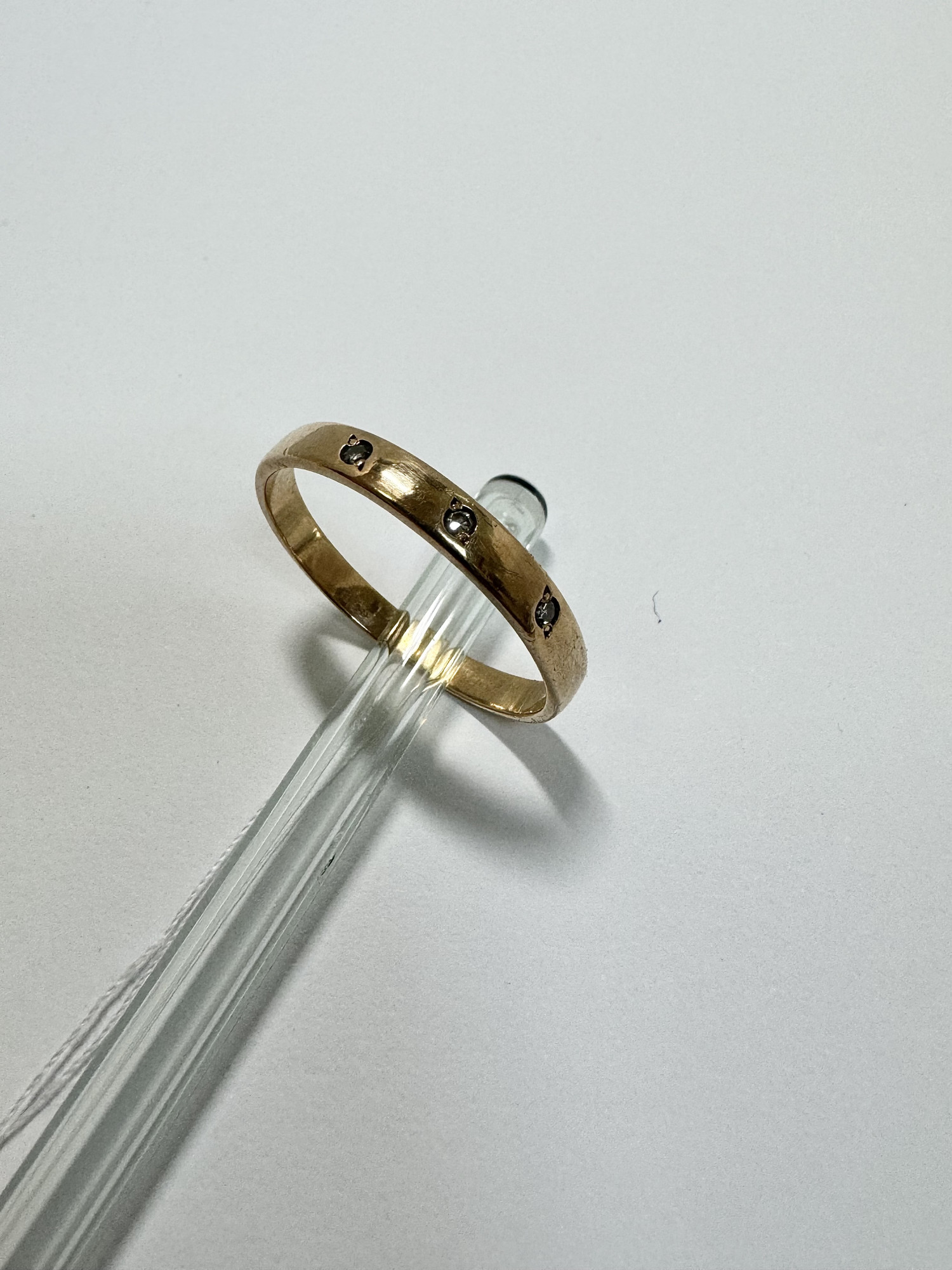 Обручальное кольцо из красного золота с бриллиантом (-ми) (33531430)  1