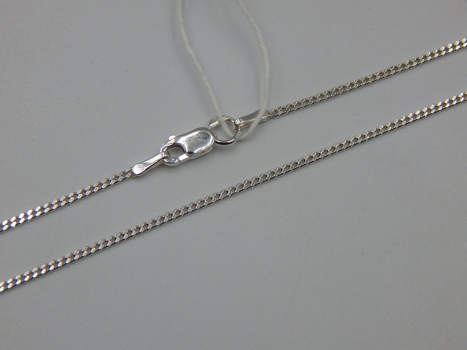 Серебряная цепь с плетением панцирное (31893089) 1