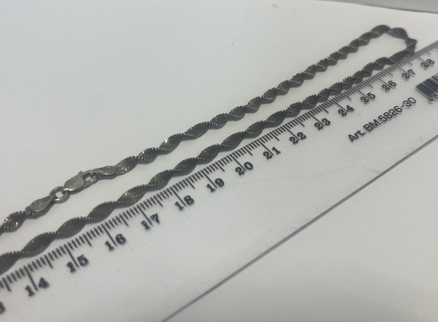 Серебряная цепь с плетением Фантазийное (33388393) 1