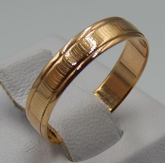 Обручальное кольцо из красного золота (32060347)  2