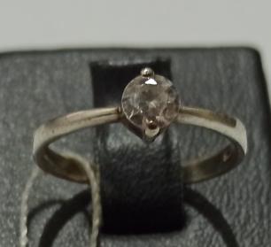 Серебряное кольцо с цирконием (30511800) 0