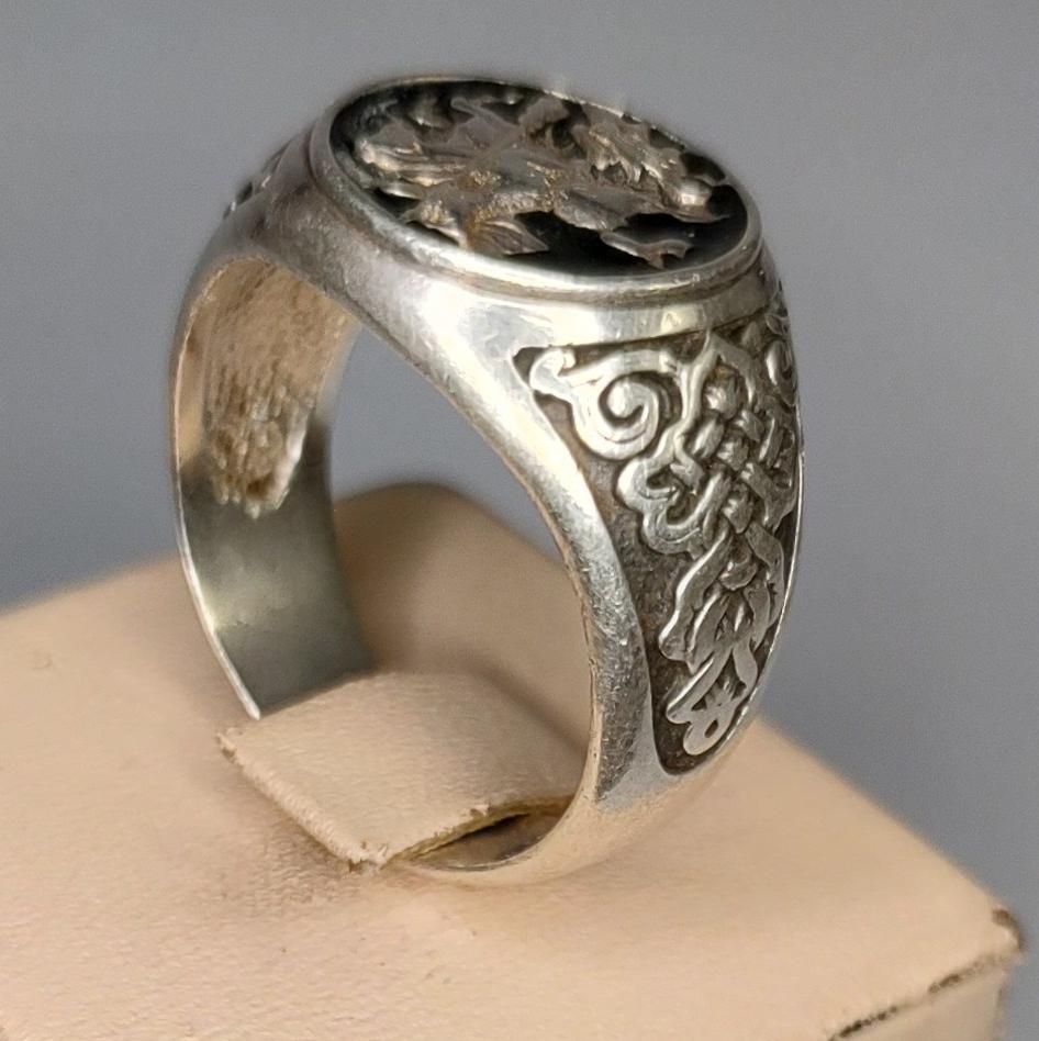 Срібний перстень з емаллю (32104610)  2