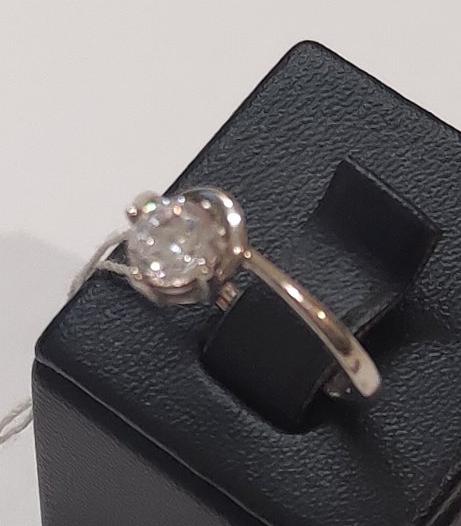 Серебряное кольцо с цирконием (30521695) 3