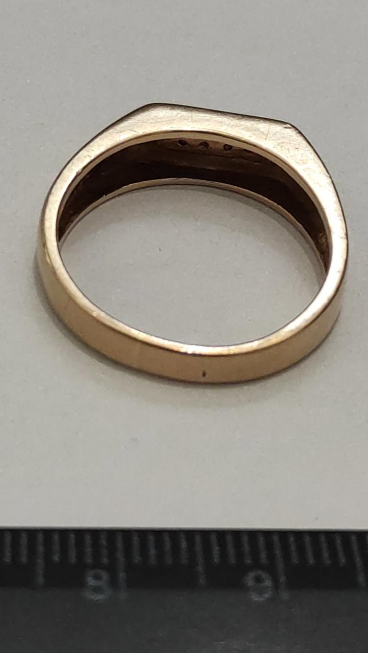 Перстень из красного золота с цирконием (31988095) 4