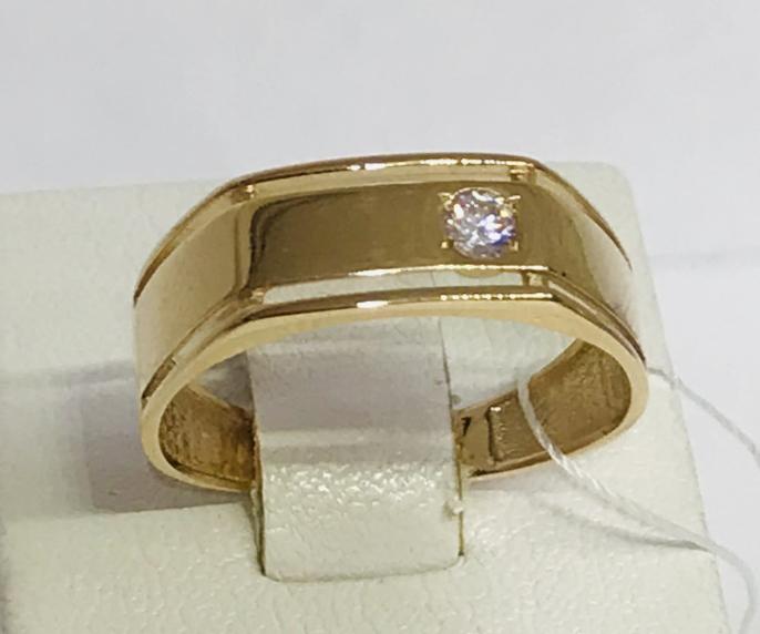 Перстень із червоного золота з цирконієм (30441749) 2