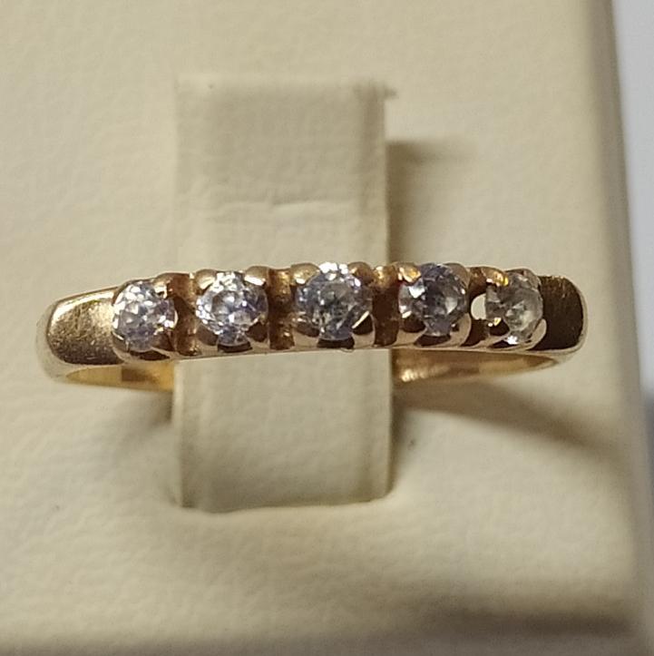Кольцо из красного золота с цирконием (33767360) 0