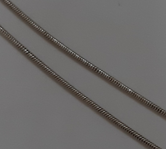 Серебряная цепь с плетением Снейк (30528544) 0