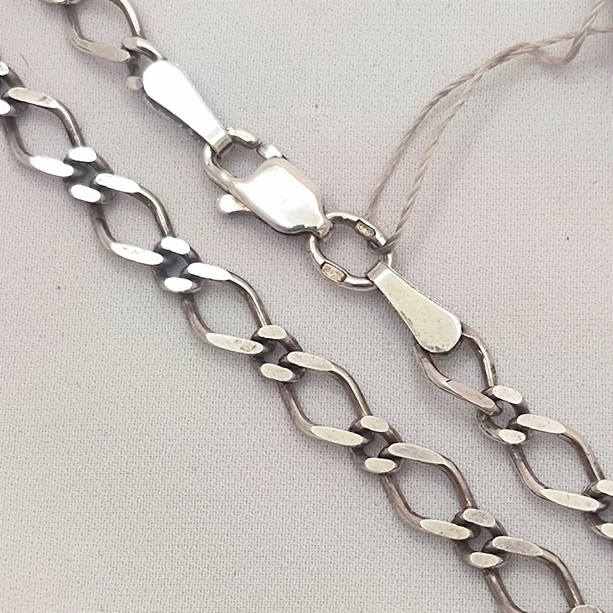 Серебряная цепь с плетением фантазийное (33446536) 4