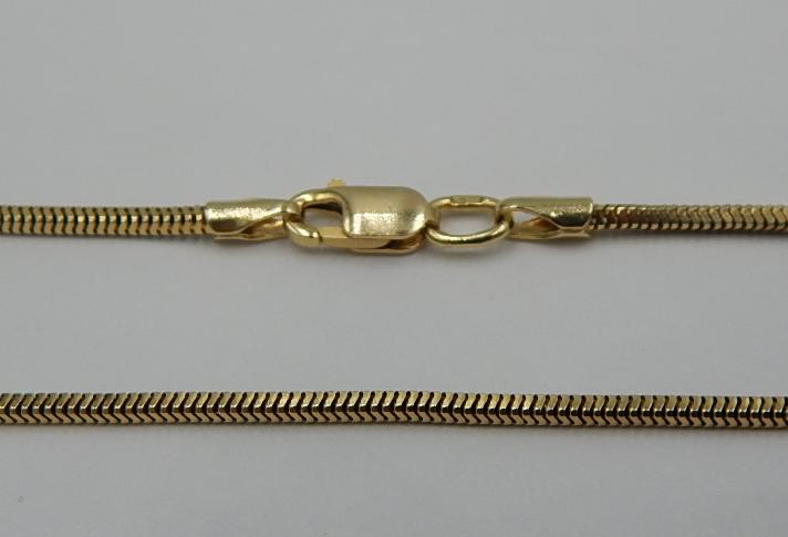 Ланцюжок з жовтого золота з плетінням Снейк (33297742) 0