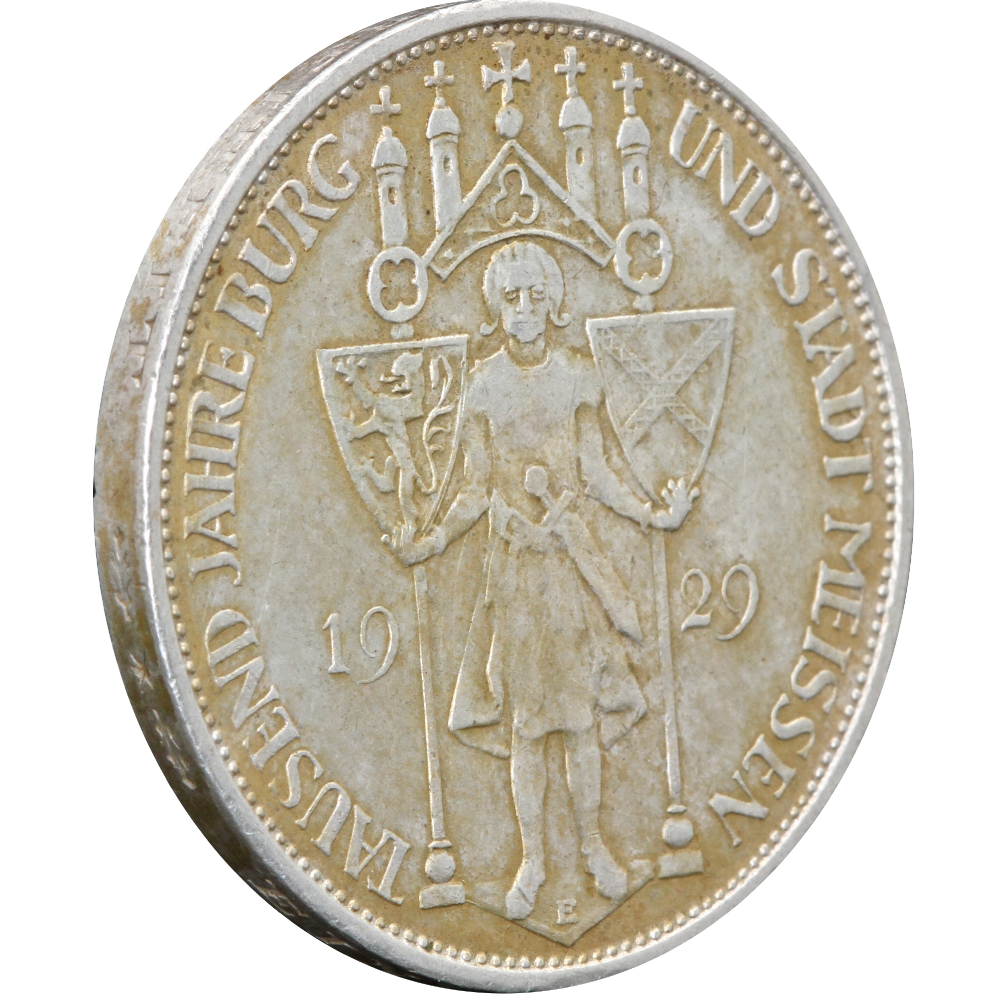 Серебряная монета 1000 лет Мейсену 3 марки 1929 Веймарская Республика Германия (29128224) 3