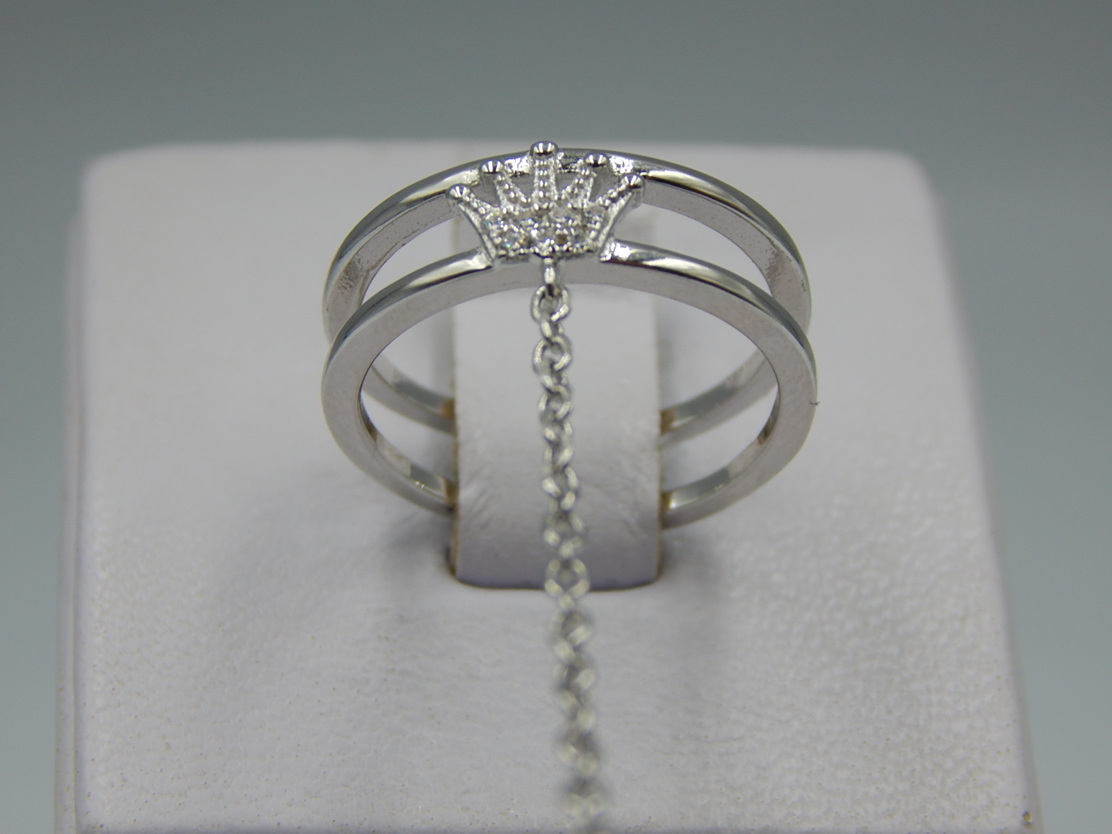 Серебряное кольцо с цирконием (32539516) 2
