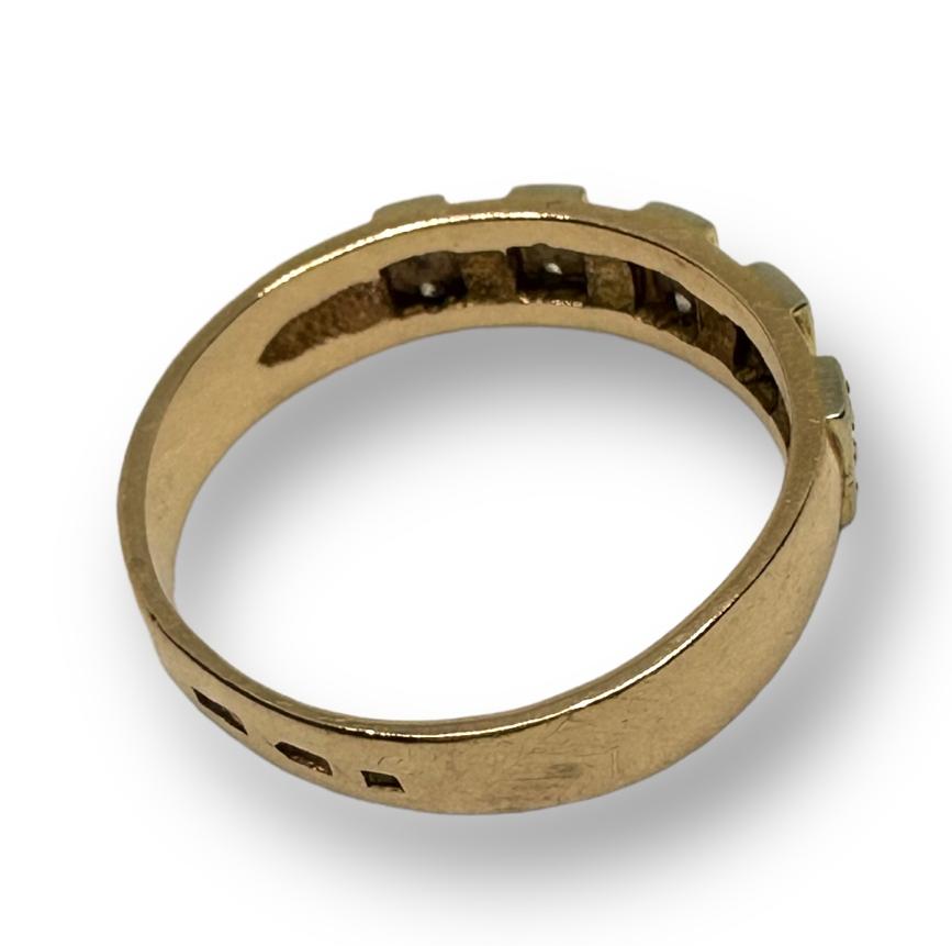 Кольцо из красного и белого золота с цирконием (29485132) 2