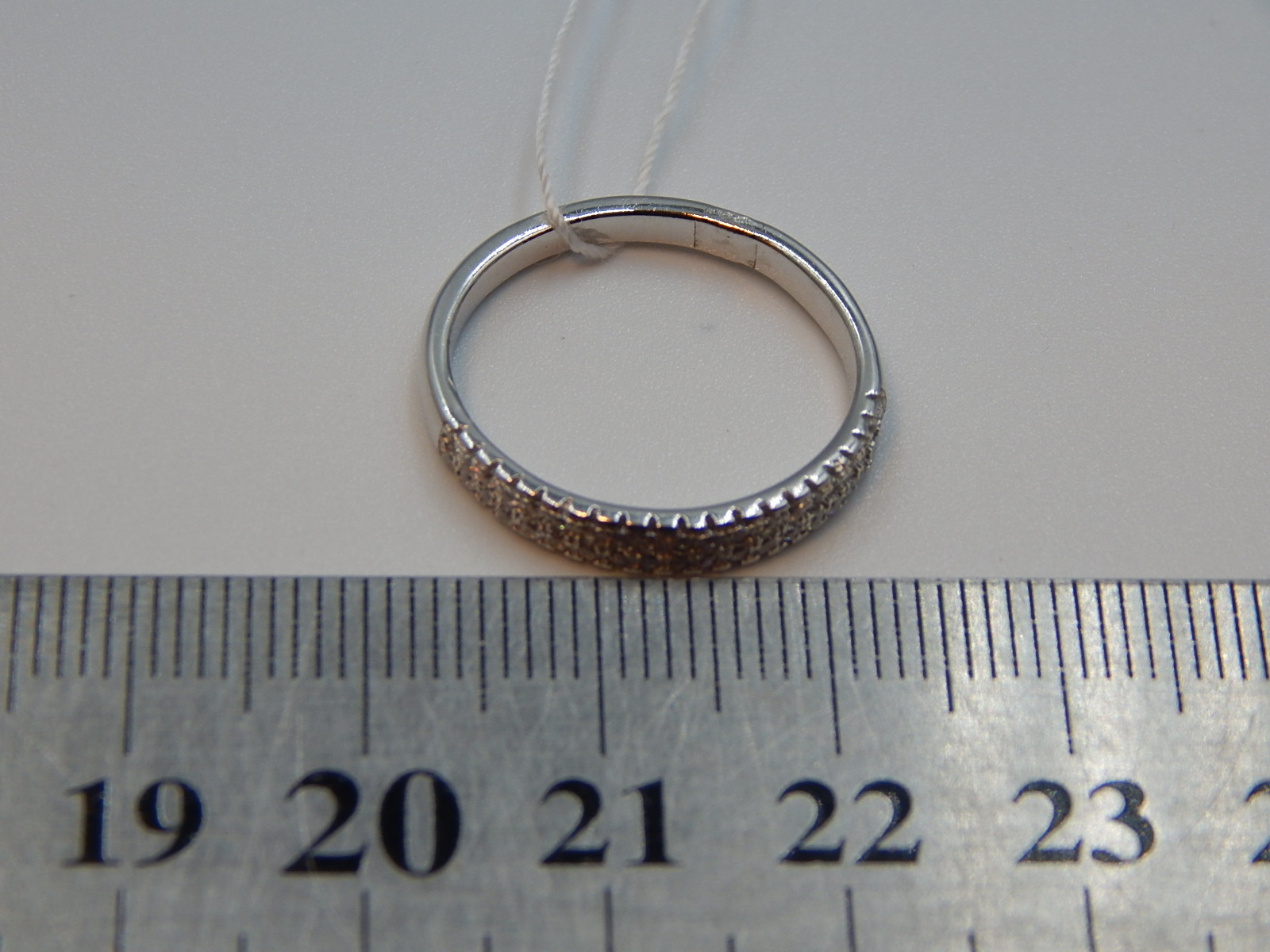 Серебряное кольцо с цирконием (30536959) 2