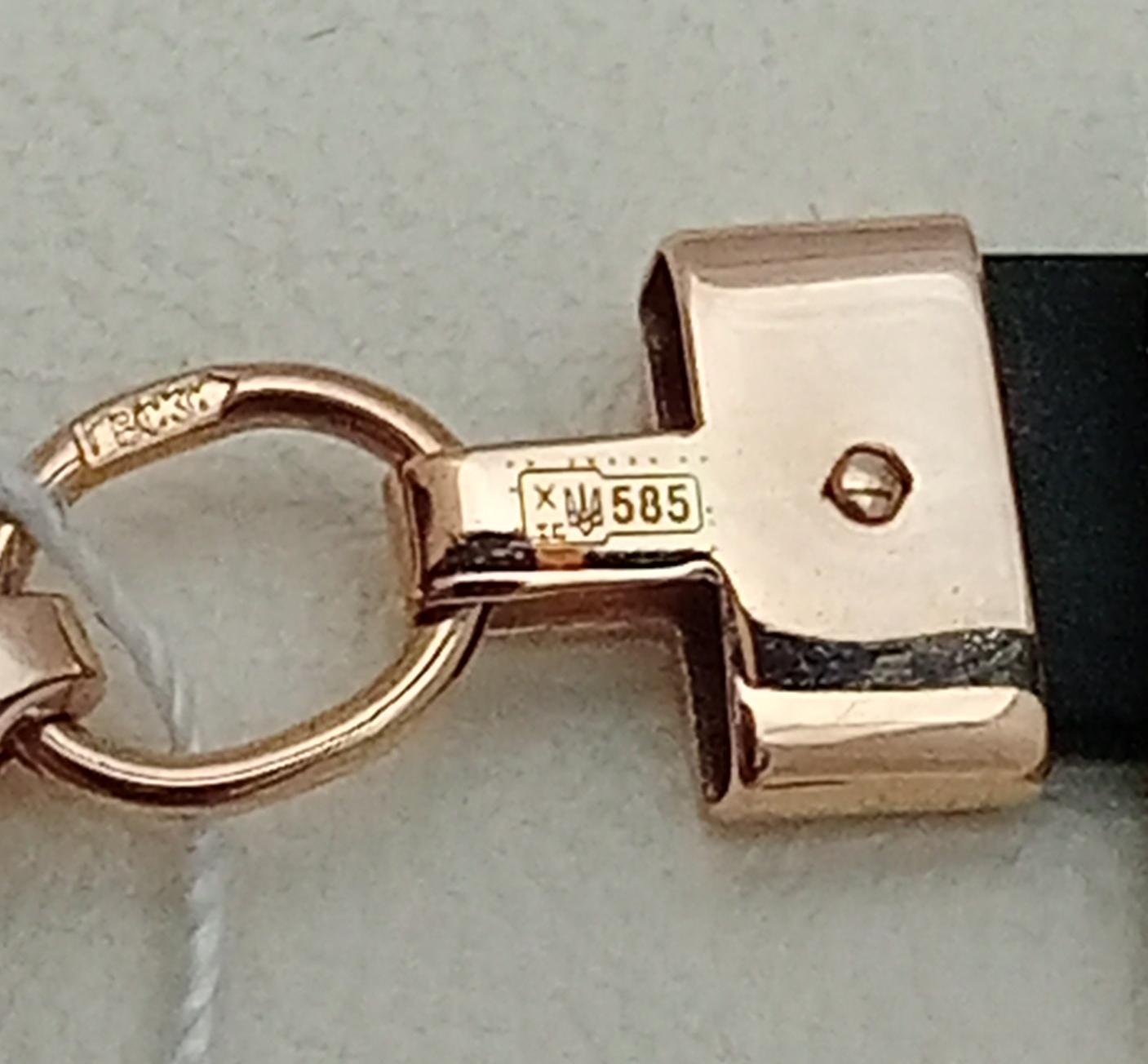 Каучуковий браслет із золотою вставкою (33196593) 4