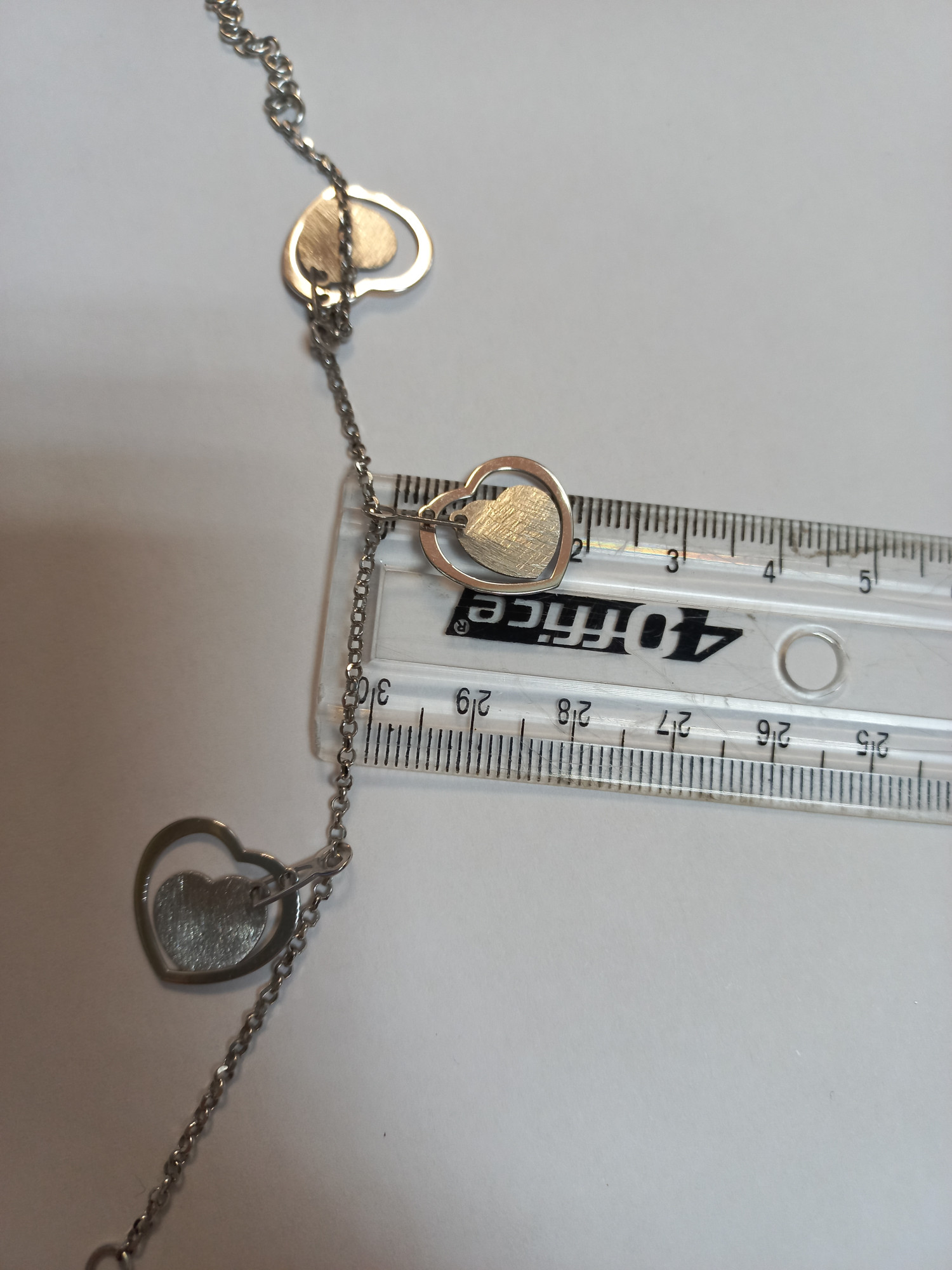 Срібний браслет з підвісами (33740122) 3