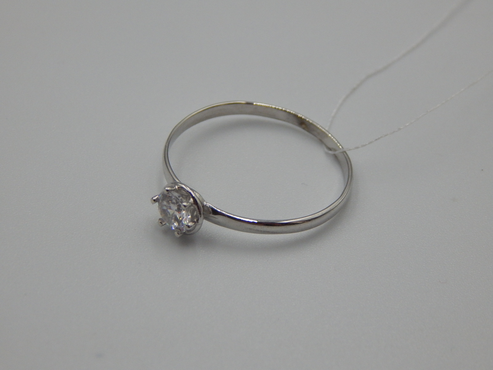 Серебряное кольцо с цирконием (31291711) 2