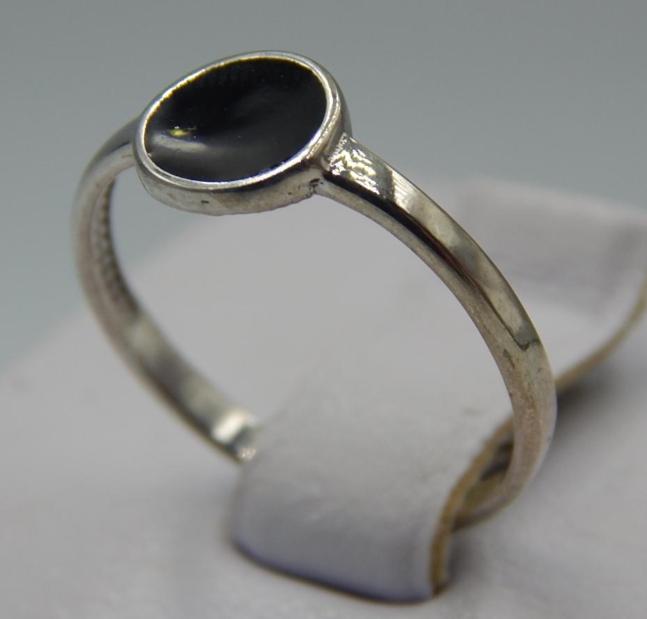 Серебряное кольцо с эмалью (32469256) 1