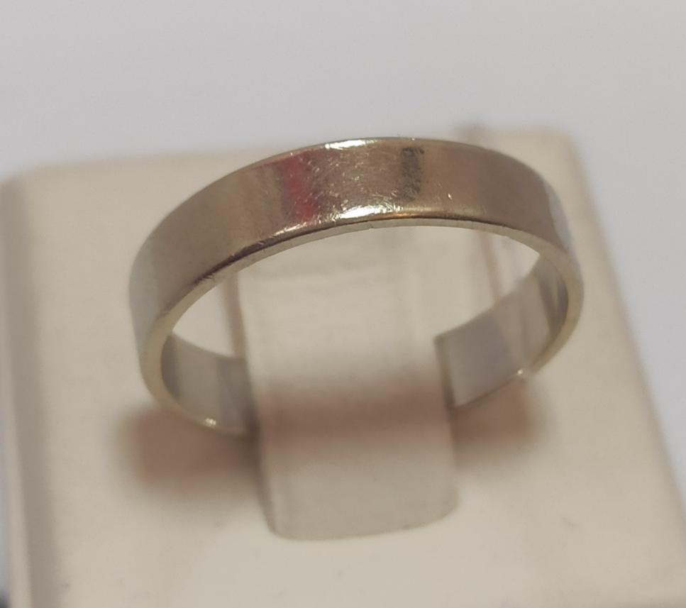 Обручальное кольцо из белого золота (33751016) 0