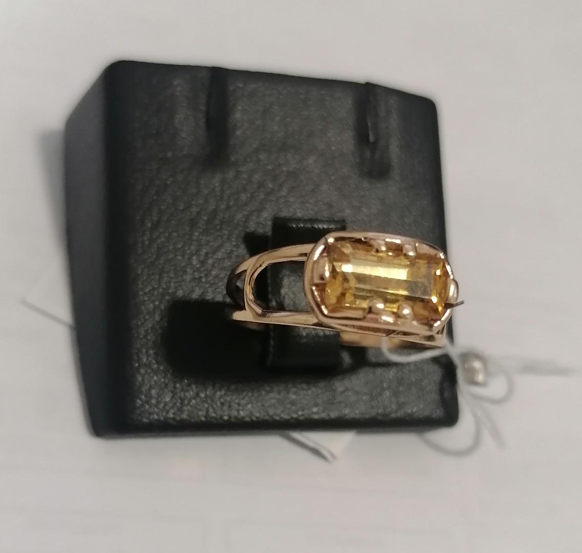 Кольцо из красного золота с цирконием (30833412)  2