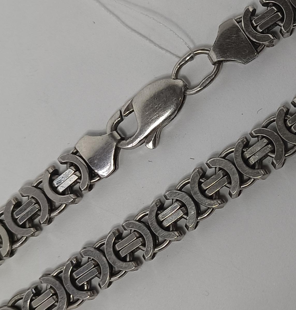 Серебряная цепь с плетением Фантазийное (33665445) 0