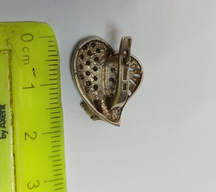 Серебряные серьги с позолотой и цирконием (33761112) 3