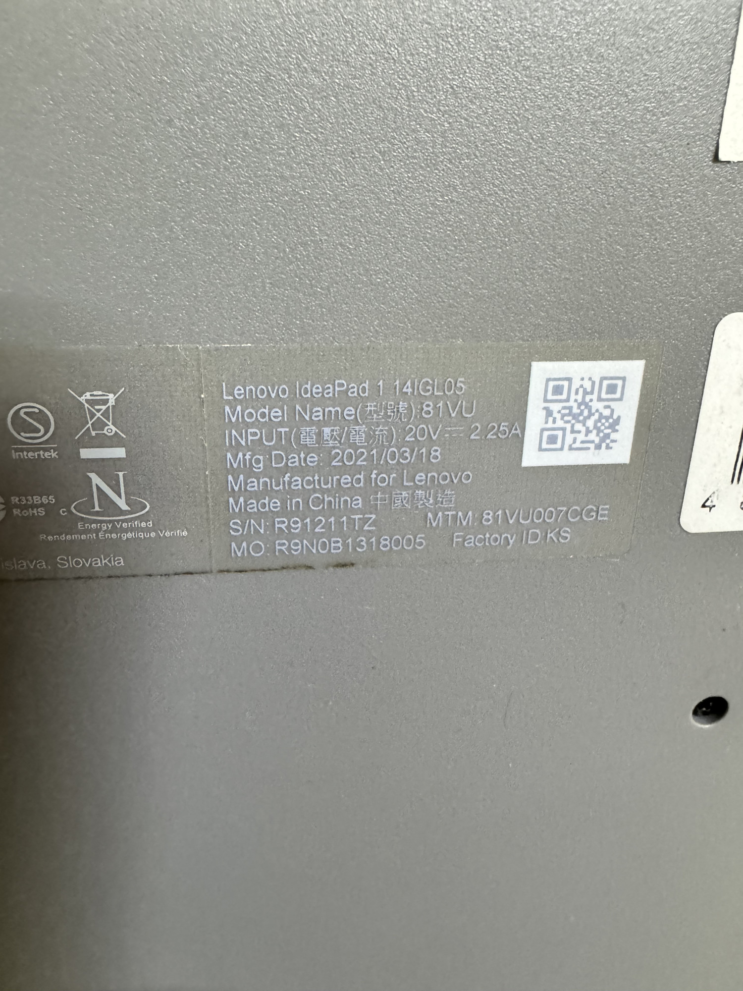 Ноутбук Lenovo IdeaPad 1 14IGL05 (81VU007CGE) 5